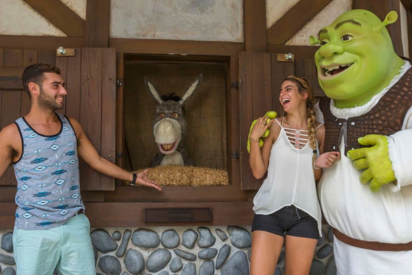 Donkey and Shrek at Universal Orlando