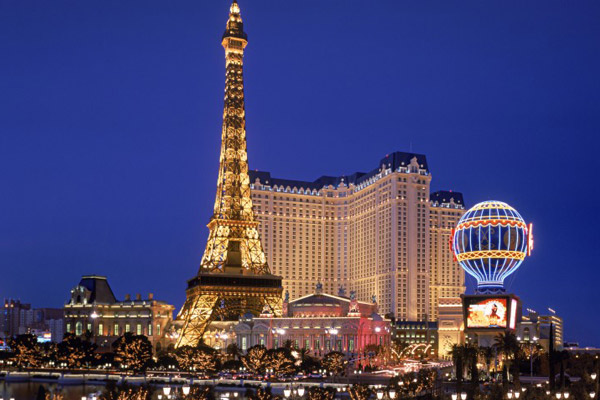 Paris Las Vegas at Night