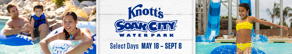 KNOTT'S SOAK CITY WATER PARK - ORANGE COUNTY Header Image