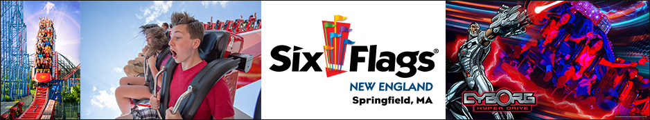 Six Flags New England - Springfield, MA Header Image